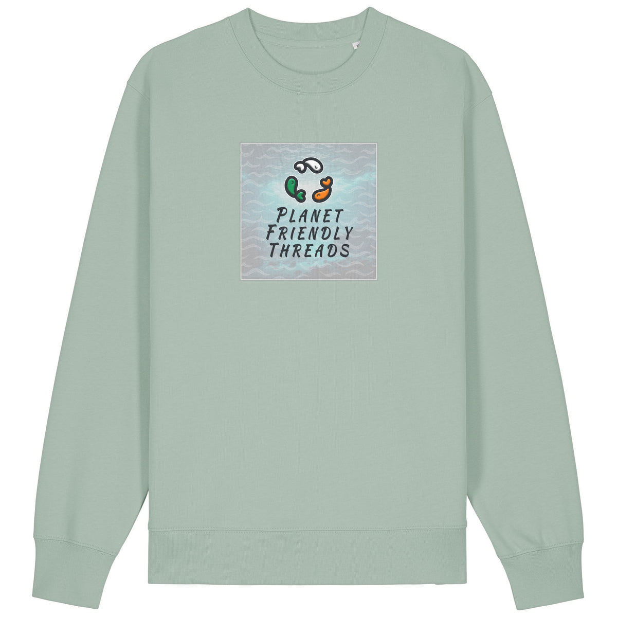 PFT Logo - SSSQUARE - Light Ocean | Jumper | Adult | Crewneck | 350gsm Medium Fit | Aloe
