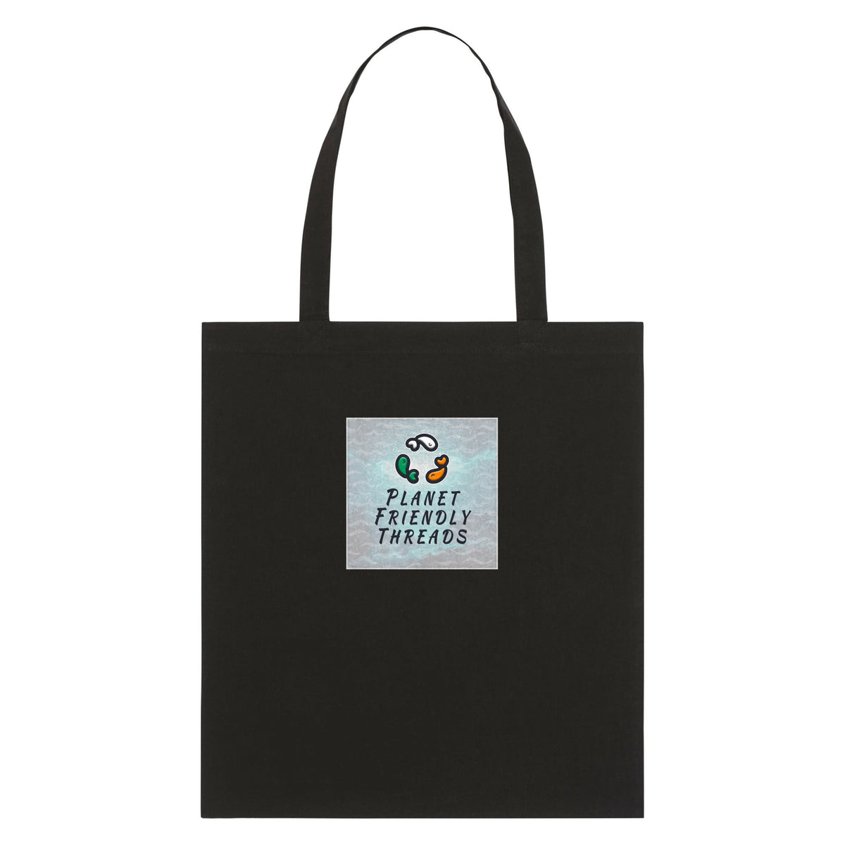 PFT Logo - SSSQUARE - Light Ocean | Other | Adult | Tote Bag | 160gsm | Black