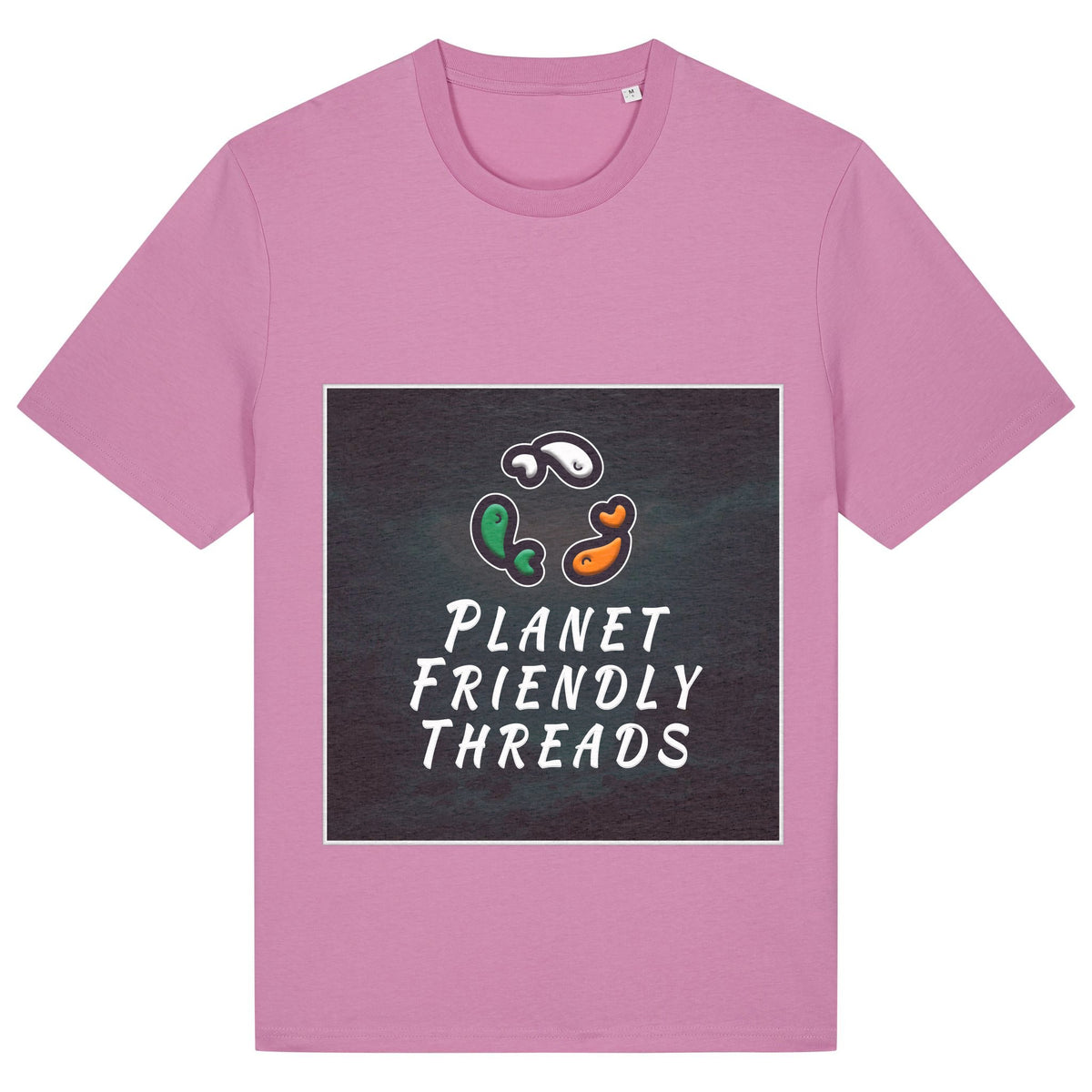 PFT Logo - dark | T-Shirt | Adult | Crewneck Short Sleeve | 180gsm Medium Fit | Bubble Pink