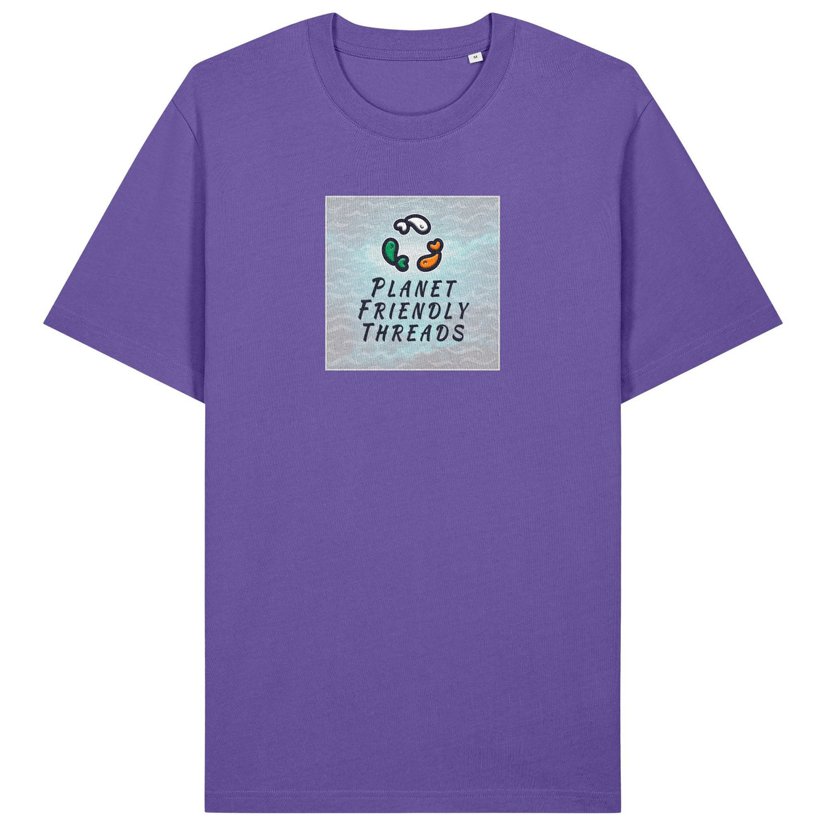 PFT Logo - SSSQUARE - Light Ocean | T-Shirt | Adult | Crewneck Short Sleeve | 215gsm Relaxed Fit | Purple Love