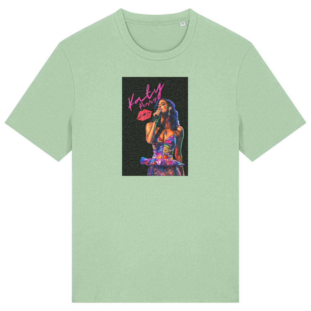 Katy Perry | T-Shirt | Adult | Crewneck Short Sleeve | 180gsm Medium Fit | Misty Jade
