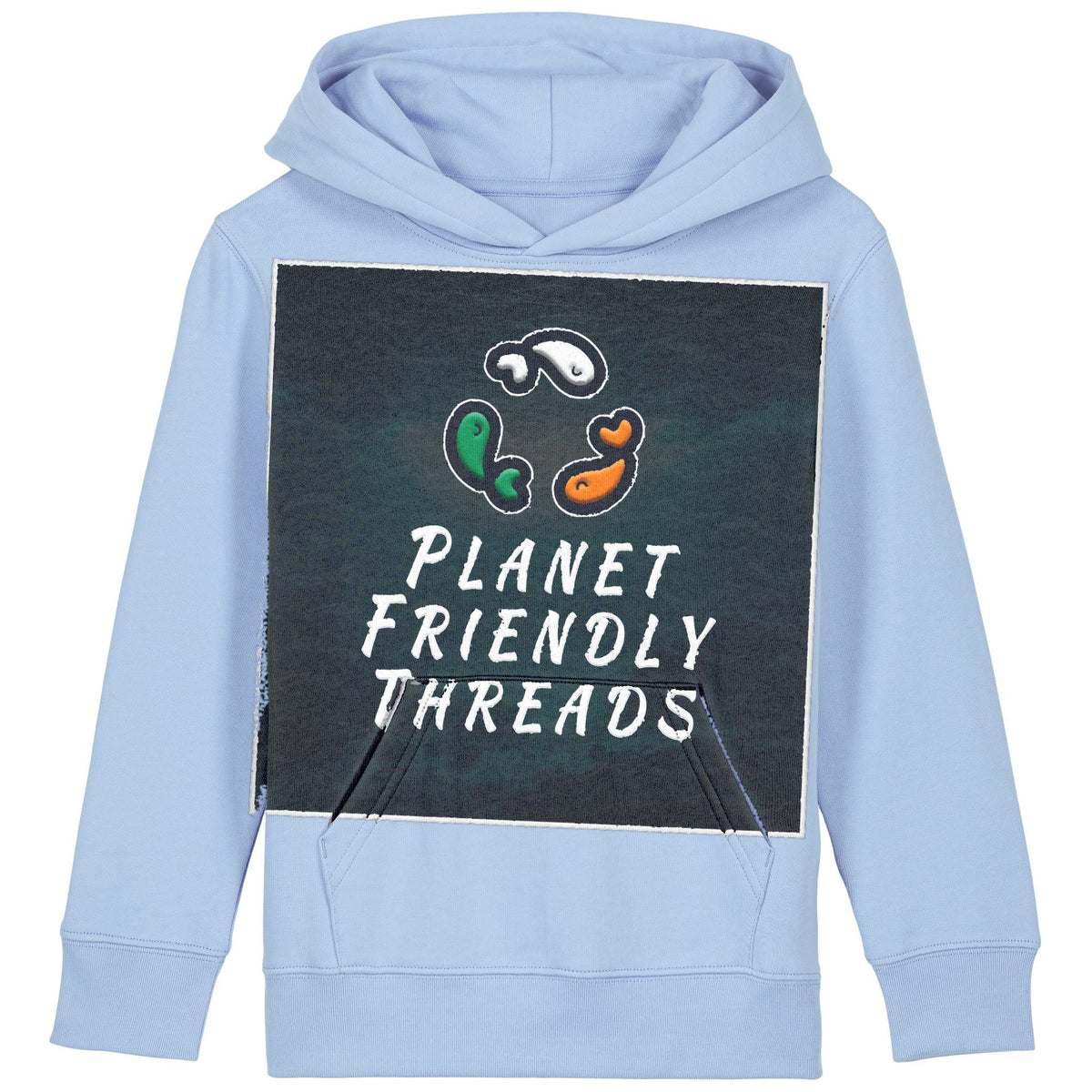 PFT Logo - dark | Hoodie | Kids | Cosy | 300gsm Medium Fit | Blue Soul