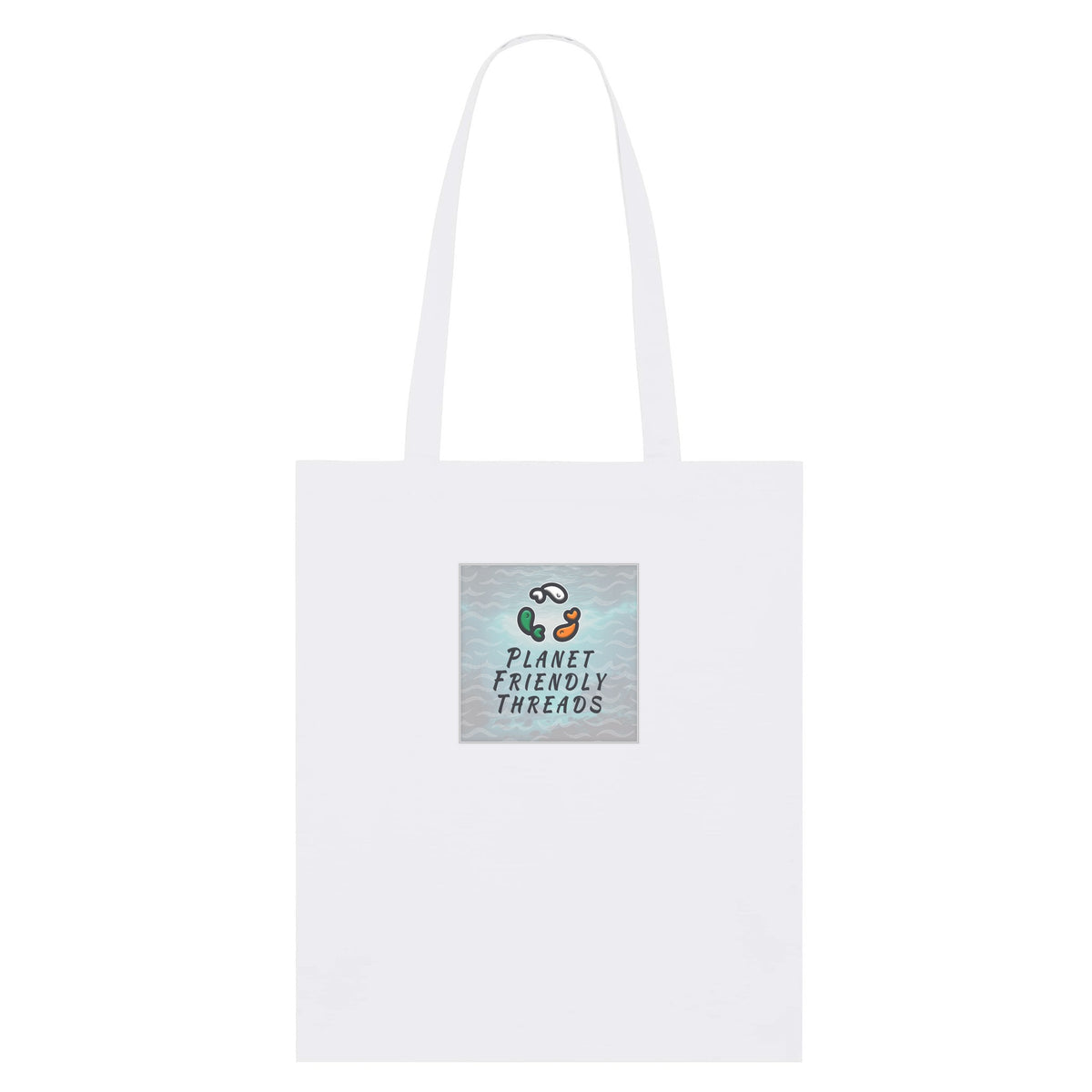 PFT Logo - SSSQUARE - Light Ocean | Other | Adult | Tote Bag | 160gsm | White