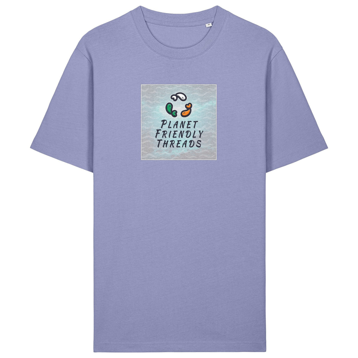 PFT Logo - SSSQUARE - Light Ocean | T-Shirt | Adult | Crewneck Short Sleeve | 215gsm Relaxed Fit | Violet