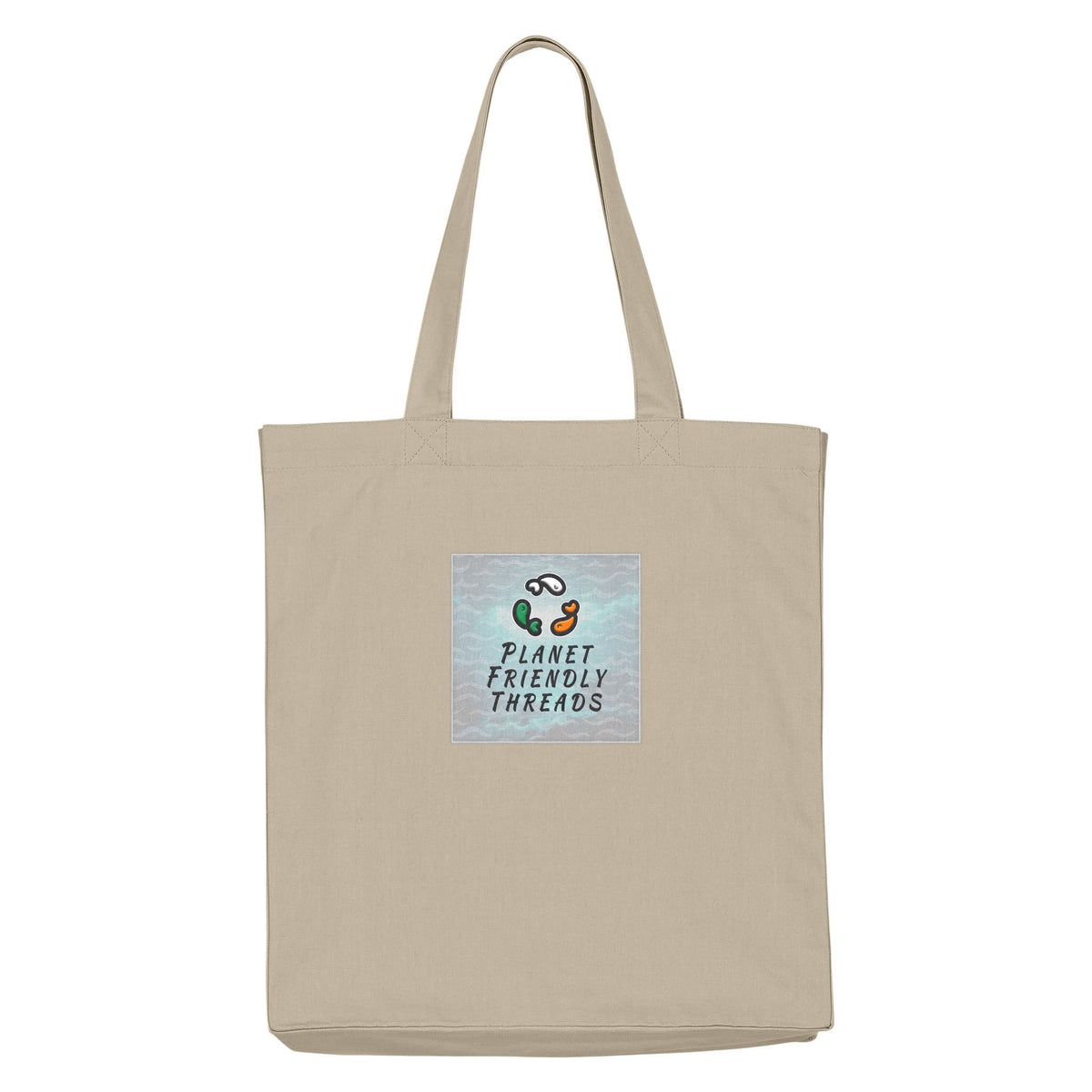 PFT Logo - SSSQUARE - Light Ocean | Other | Adult | Tote Bag | 220gsm | Desert Dust
