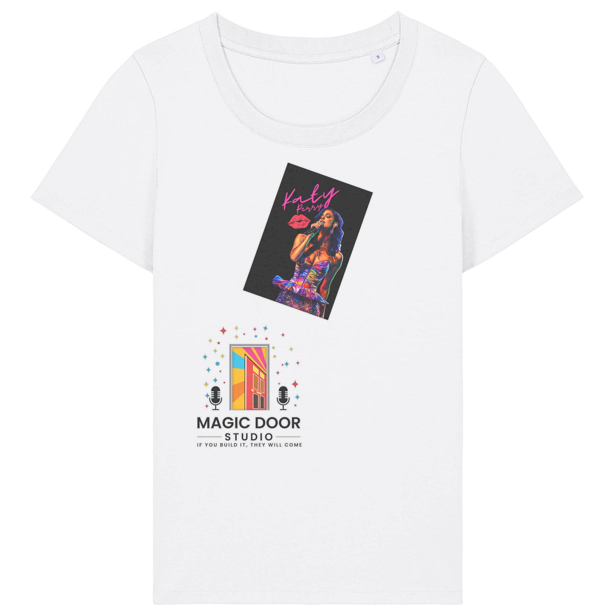 Katy Perry | T-Shirt | Adult | Ladies Short Sleeve | 155gsm Fitted | White
