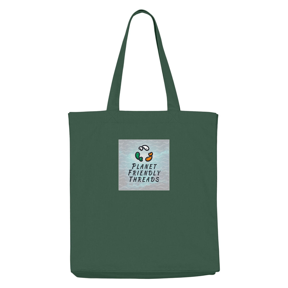PFT Logo - SSSQUARE - Light Ocean | Other | Adult | Tote Bag | 220gsm | Bottle Green