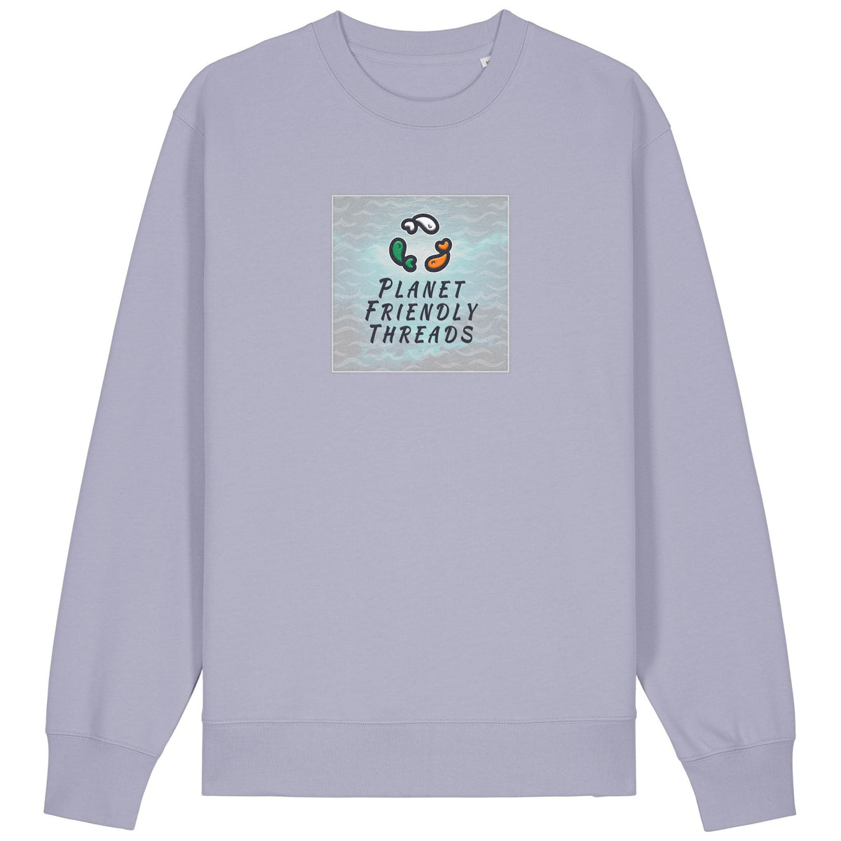 PFT Logo - SSSQUARE - Light Ocean | Jumper | Adult | Crewneck | 350gsm Medium Fit | Lavender