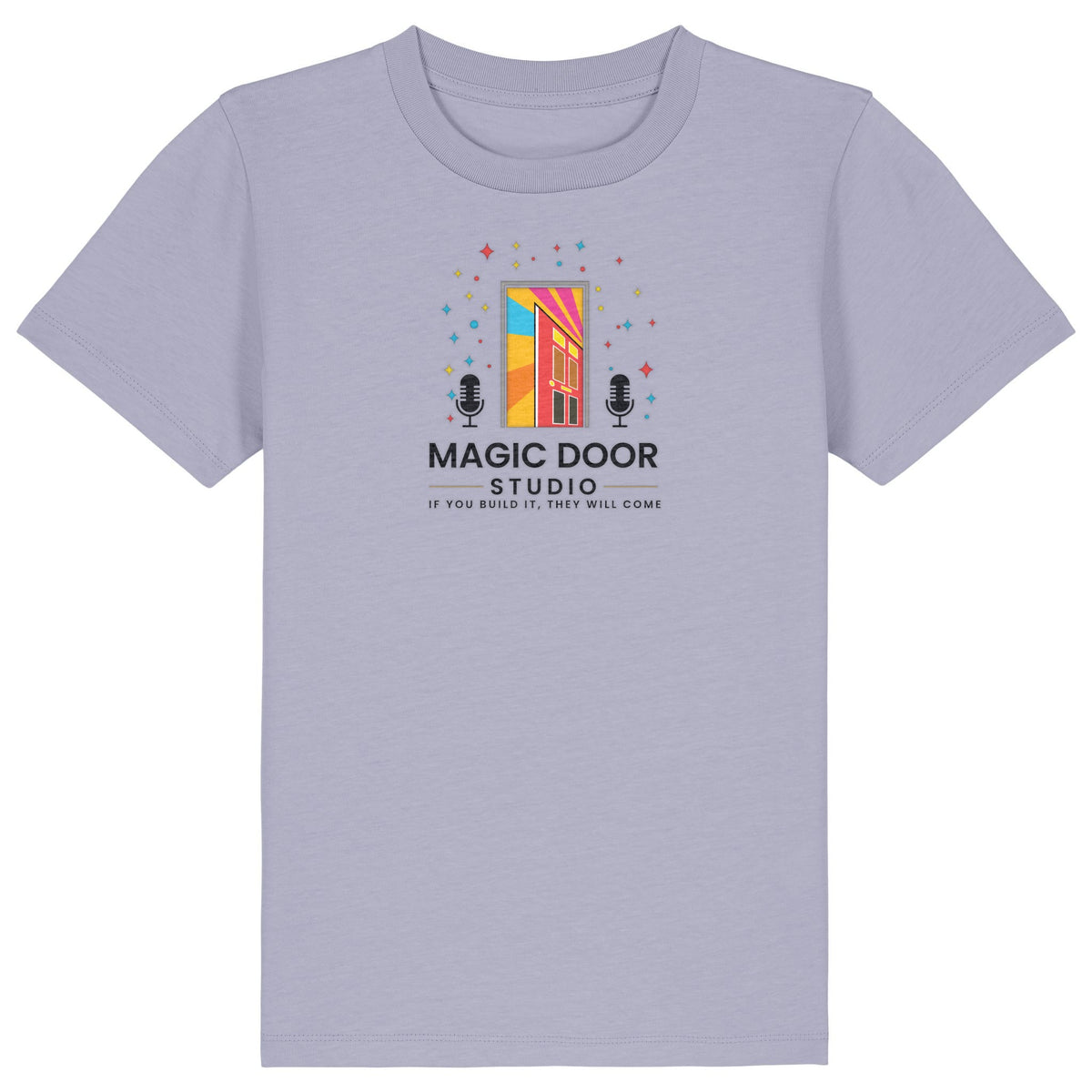 Magic Door Logo | T-Shirt | Kids | Crewneck Short Sleeve | 155gsm Medium Fit | Lavender