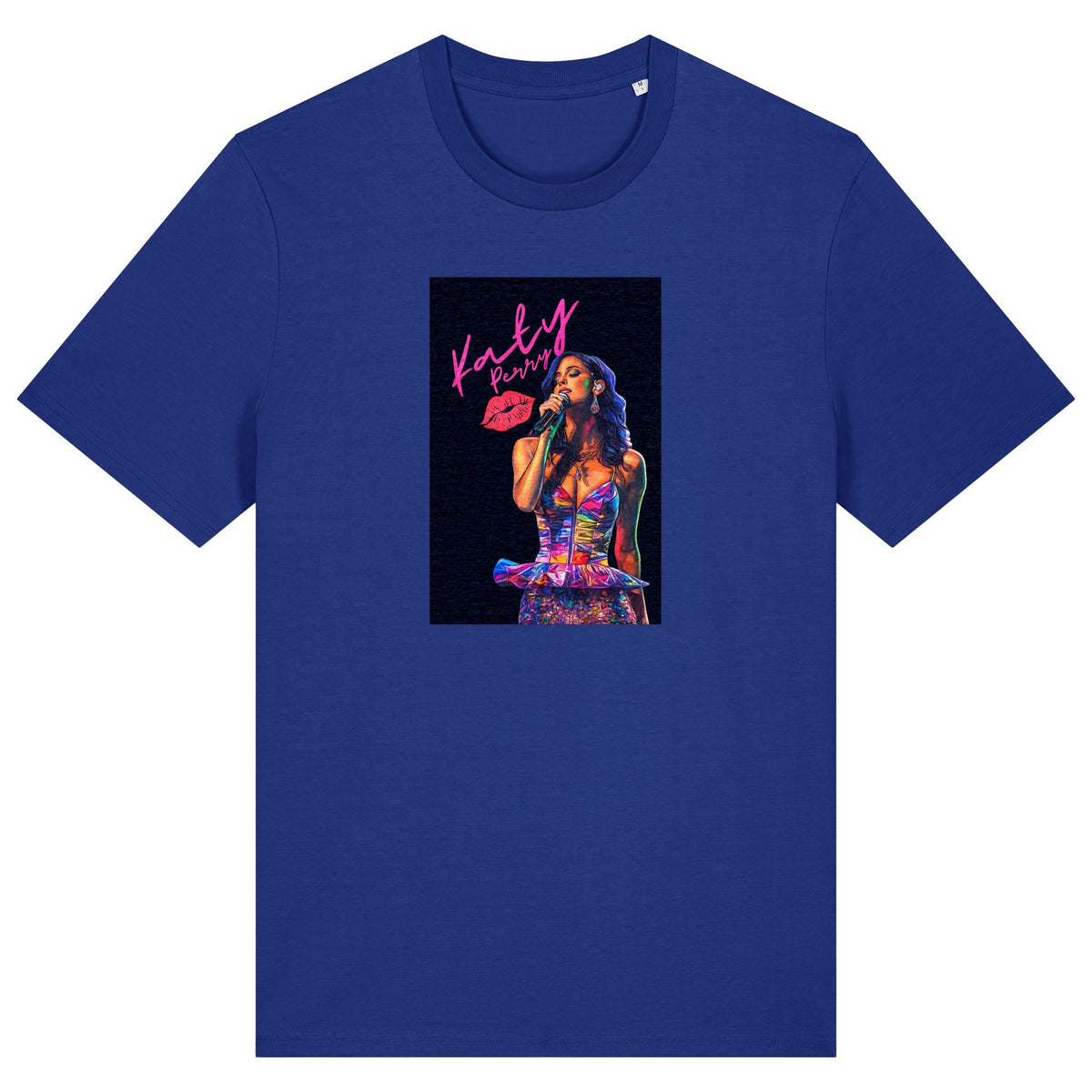 Katy Perry | T-Shirt | Adult | Crewneck Short Sleeve | 180gsm Medium Fit | Worker Blue