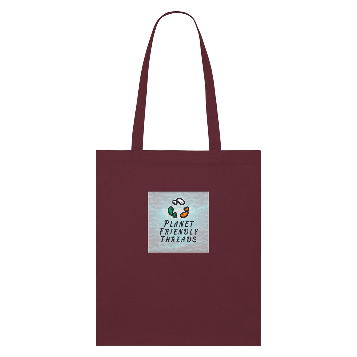 PFT Logo - SSSQUARE - Light Ocean | Other | Adult | Tote Bag | 160gsm | Burgundy