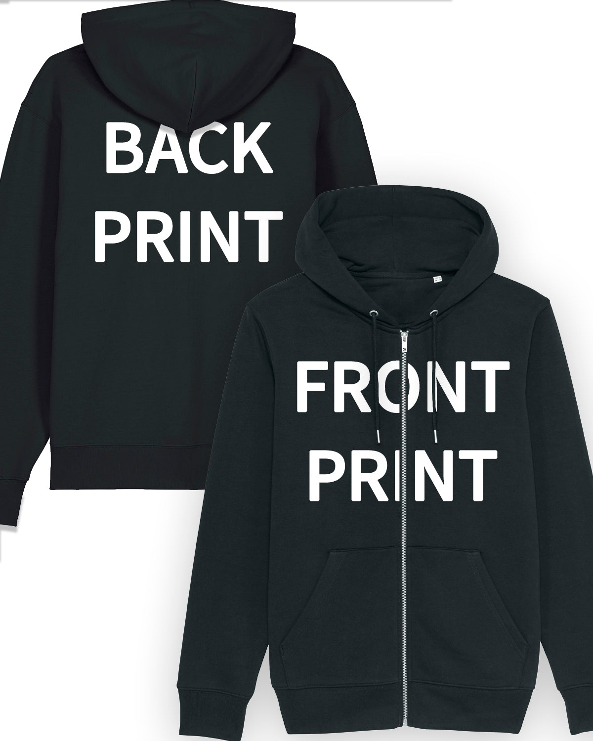 Print - Zip Hoodie - Front & Back
