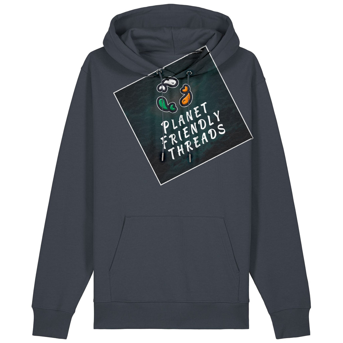 PFT Logo - dark | Hoodie | Adult | Cosy | 350gsm Medium Fit | India Ink Grey