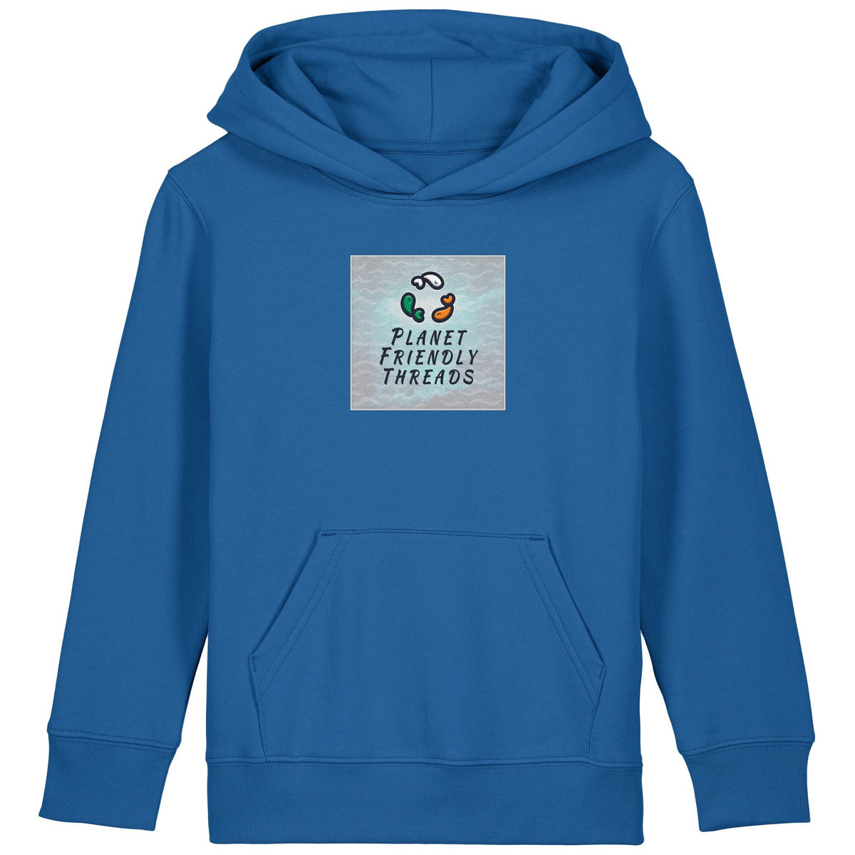 PFT Logo - SSSQUARE - Light Ocean | Hoodie | Kids | Cosy | 300gsm Medium Fit | Royal Blue