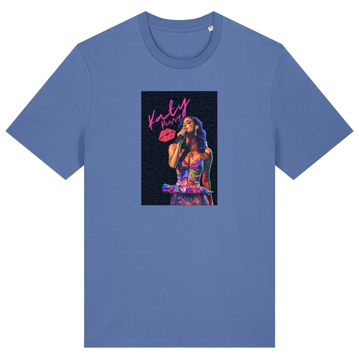 Katy Perry | T-Shirt | Adult | Crewneck Short Sleeve | 180gsm Medium Fit | Bright Blue