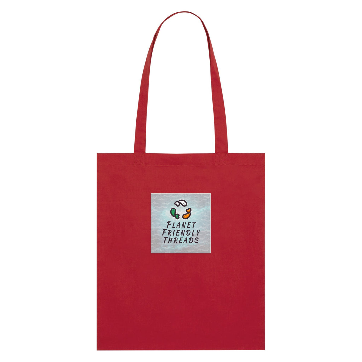 PFT Logo - SSSQUARE - Light Ocean | Other | Adult | Tote Bag | 160gsm | Red
