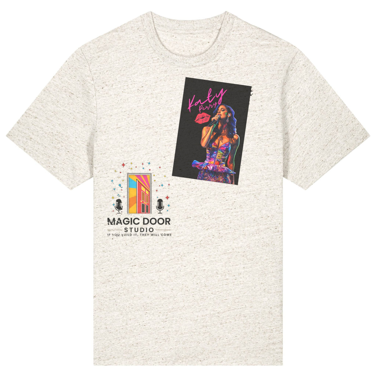 Katy Perry | T-Shirt | Adult | Crewneck Short Sleeve | 215gsm Relaxed Fit | Eco-Heather