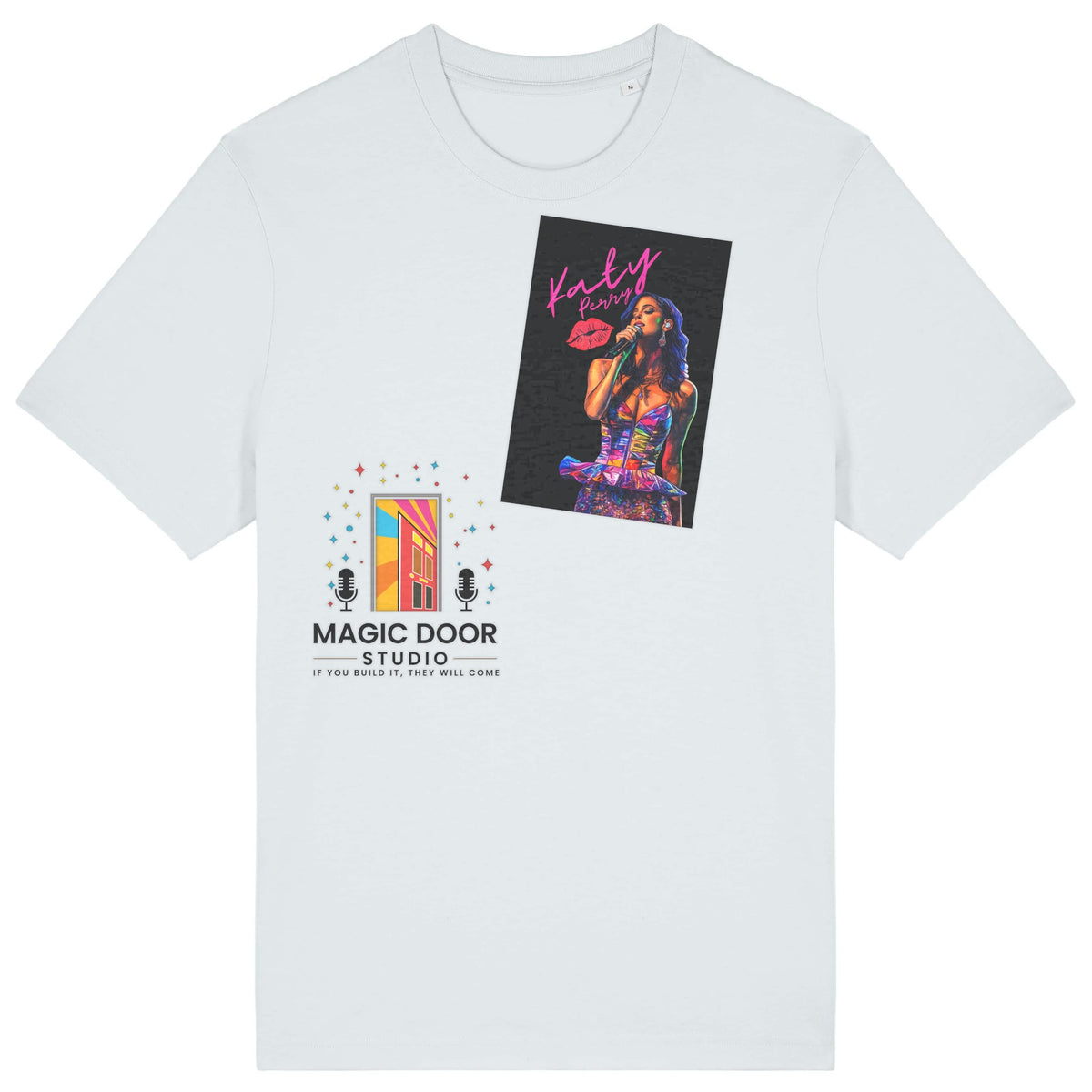 Katy Perry | T-Shirt | Adult | Crewneck Short Sleeve | 215gsm Relaxed Fit | Blue Ice