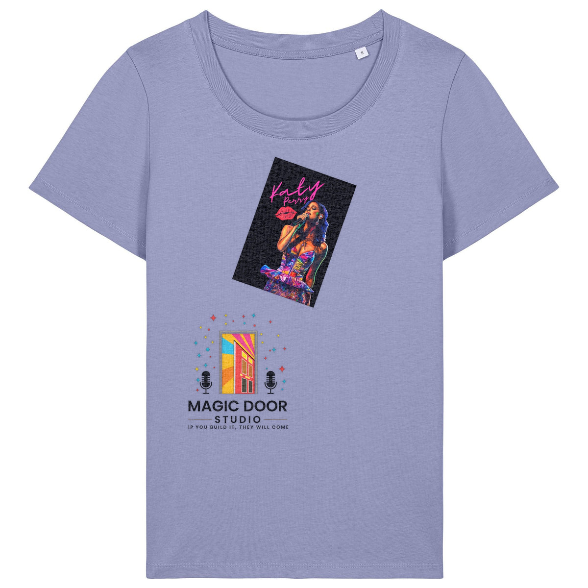 Katy Perry | T-Shirt | Adult | Ladies Short Sleeve | 155gsm Fitted | Violet
