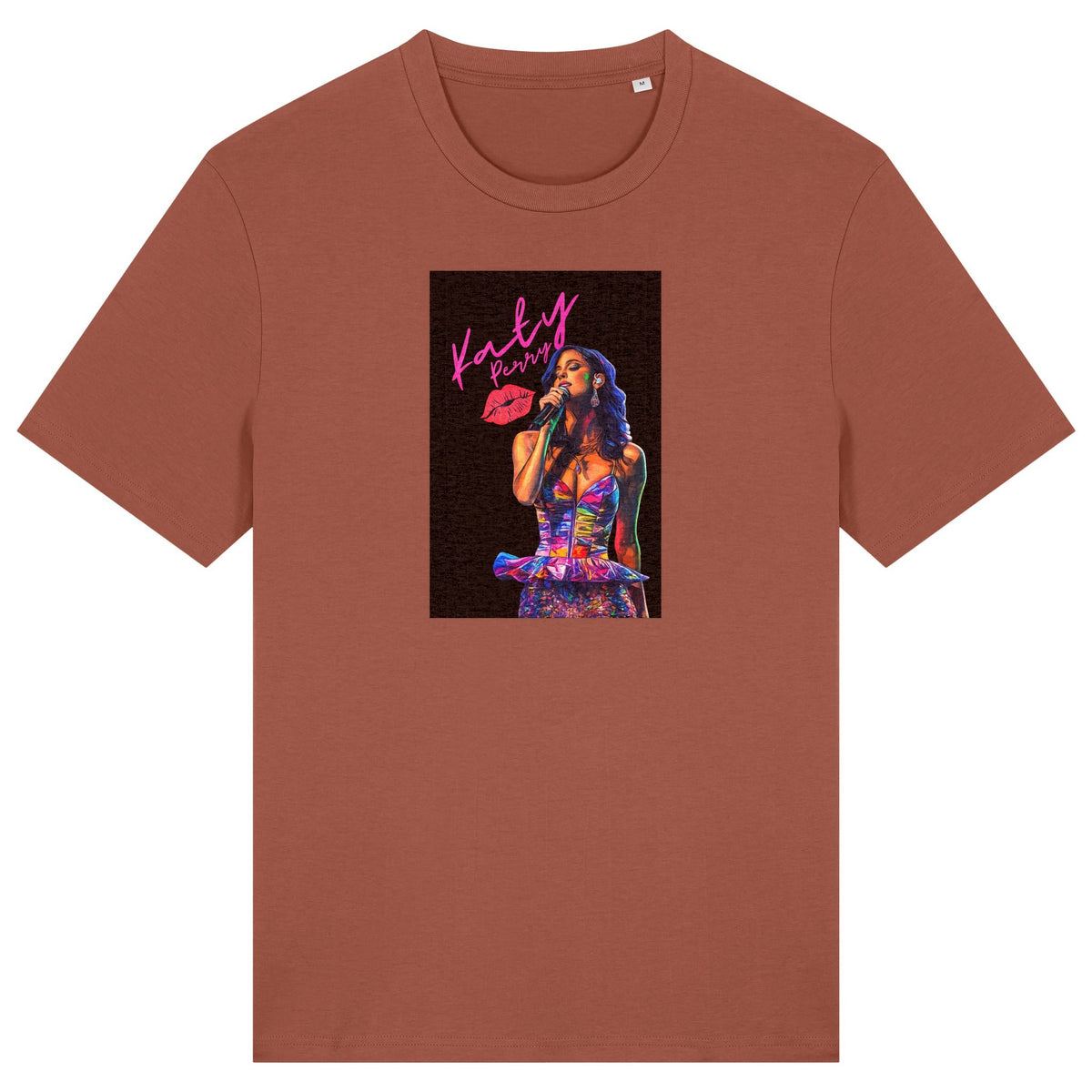 Katy Perry | T-Shirt | Adult | Crewneck Short Sleeve | 180gsm Medium Fit | Heritage Brown