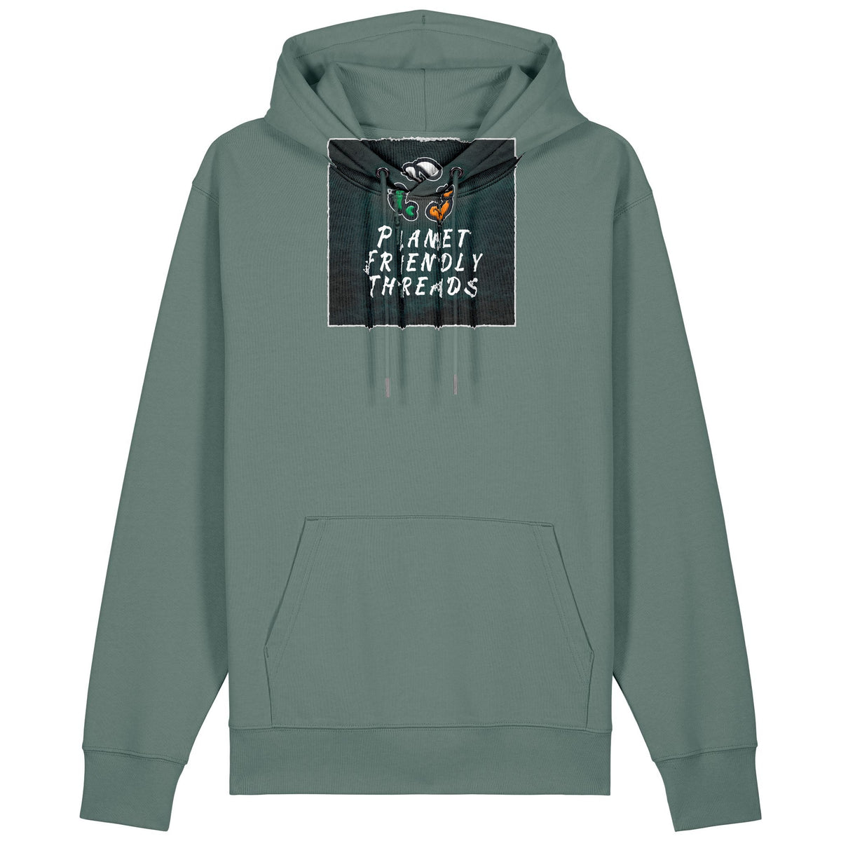 PFT Logo - dark | Hoodie | Adult | Cosy | 350gsm Medium Fit | Green Bay