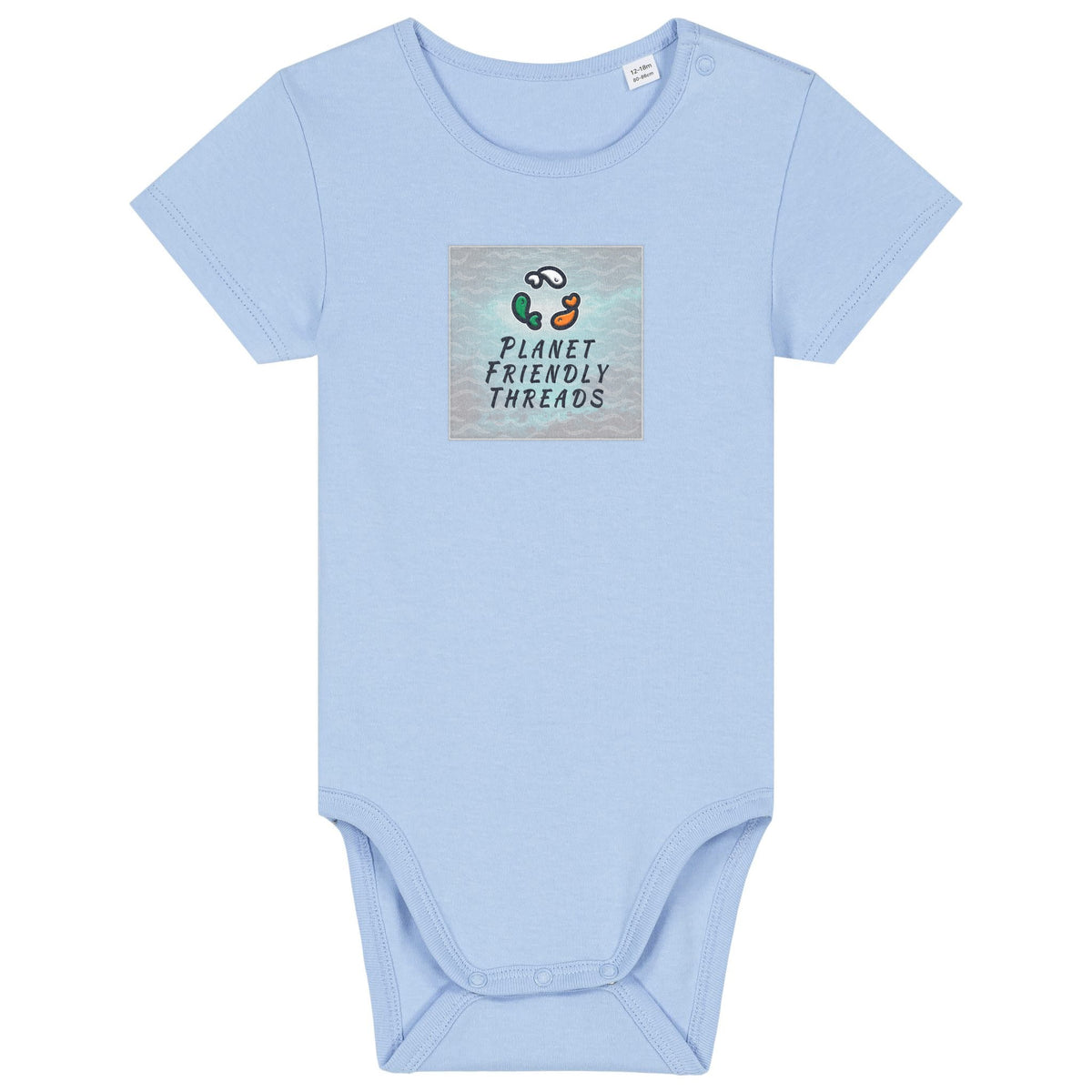 PFT Logo - SSSQUARE - Light Ocean | Other | Baby | Onesie | 210gsm Fitted | Blue soul