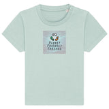 PFT Logo - SSSQUARE - Light Ocean | T-Shirt | Baby | Crewneck Short Sleeve | 155gsm Medium Fit | Caribbean Blue