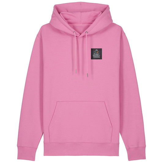 PFT Logo - dark | Hoodie | Adult | Cosy | 350gsm Medium Fit | Bubble Pink