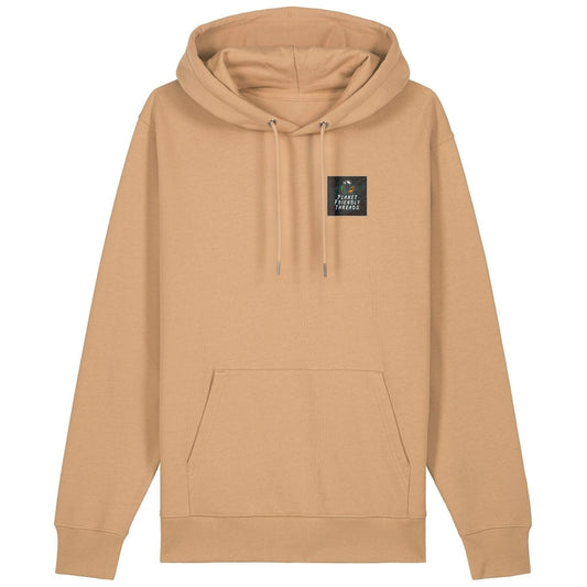PFT Logo - dark | Hoodie | Adult | Cosy | 350gsm Medium Fit | Latte