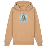 PFT Logo - SSSQUARE - Light Ocean | Hoodie | Adult | Cosy | 350gsm Medium Fit | Latte