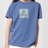 PFT Logo - SSSQUARE - Light Ocean | T-Shirt | Kids | Crewneck Short Sleeve | 155gsm Medium Fit | Bright Blue