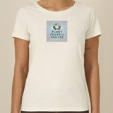 PFT Logo - SSSQUARE - Light Ocean | T-Shirt | Adult | Ladies Short Sleeve | 155gsm Fitted | Natural Raw