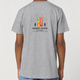 Magic Door Logo | T-Shirt | Kids | Crewneck Short Sleeve | 155gsm Medium Fit | Heather Grey