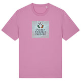 PFT Logo - SSSQUARE - Light Ocean | T-Shirt | Adult | Crewneck Short Sleeve | 180gsm Medium Fit | Bubble Pink