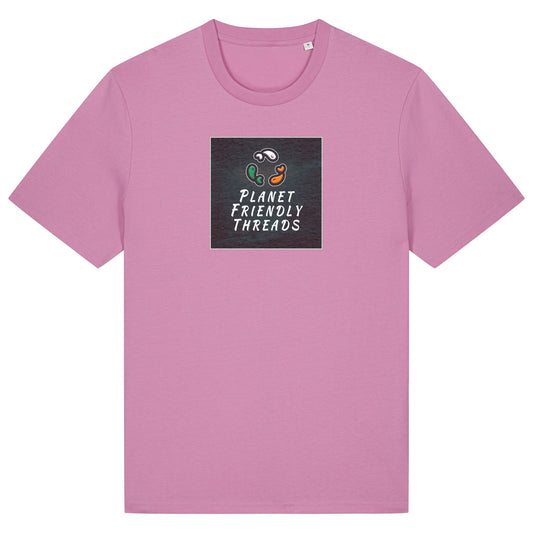 PFT Logo - dark | T-Shirt | Adult | Crewneck Short Sleeve | 180gsm Medium Fit | Bubble Pink