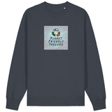 PFT Logo - SSSQUARE - Light Ocean | Jumper | Adult | Crewneck | 350gsm Medium Fit | India Ink Grey
