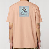 Planet Friendly Logo - Square - Ocean Light | T-Shirt | Adult | Crewneck Short Sleeve | 180gsm Medium Fit | Fraiche Peche