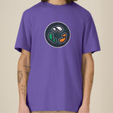 PFT Fish - Circle - Dark | T-Shirt | Adult | Crewneck Short Sleeve | 215gsm Relaxed Fit | Purple Love