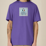 PFT Logo - SSSQUARE - Light Ocean | T-Shirt | Adult | Crewneck Short Sleeve | 215gsm Relaxed Fit | Purple Love