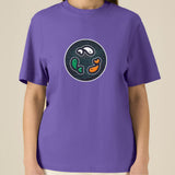 PFT Fish - Circle - Dark | T-Shirt | Adult | Crewneck Short Sleeve | 215gsm Relaxed Fit | Purple Love