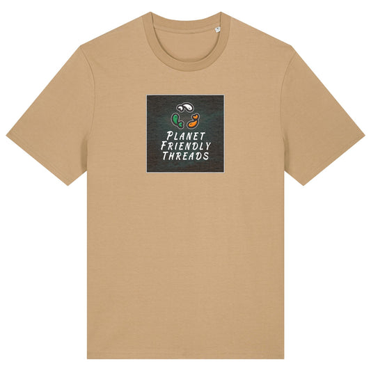 PFT Logo - dark | T-Shirt | Adult | Crewneck Short Sleeve | 180gsm Medium Fit | Latte