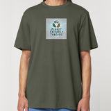 PFT Logo - SSSQUARE - Light Ocean | T-Shirt | Adult | Crewneck Short Sleeve | 215gsm Relaxed Fit | Khaki