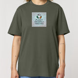 PFT Logo - SSSQUARE - Light Ocean | T-Shirt | Adult | Crewneck Short Sleeve | 215gsm Relaxed Fit | Khaki