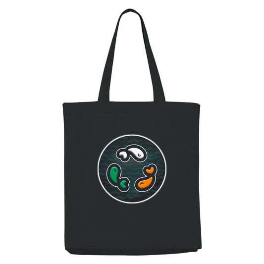 PFT Fish - Circle - Dark | Other | Adult | Tote Bag | 220gsm | Black