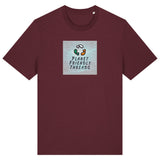 PFT Logo - SSSQUARE - Light Ocean | T-Shirt | Adult | Crewneck Short Sleeve | 180gsm Medium Fit | Burgundy