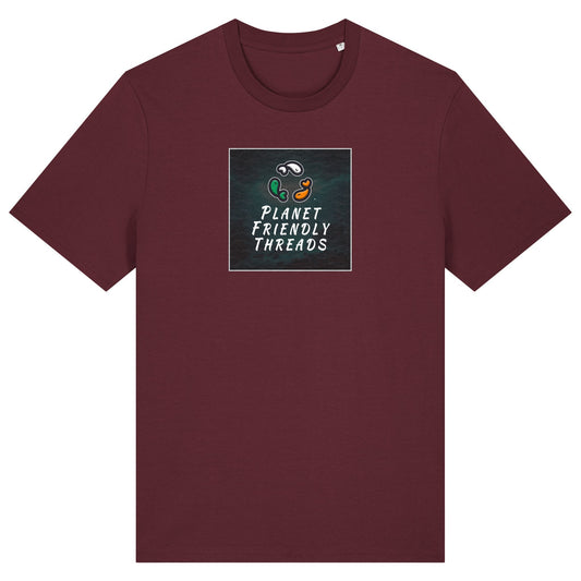 PFT Logo - dark | T-Shirt | Adult | Crewneck Short Sleeve | 180gsm Medium Fit | Burgundy