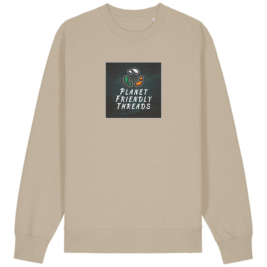 PFT Logo - dark | Jumper | Adult | Crewneck | 350gsm Medium Fit | Desert Dust