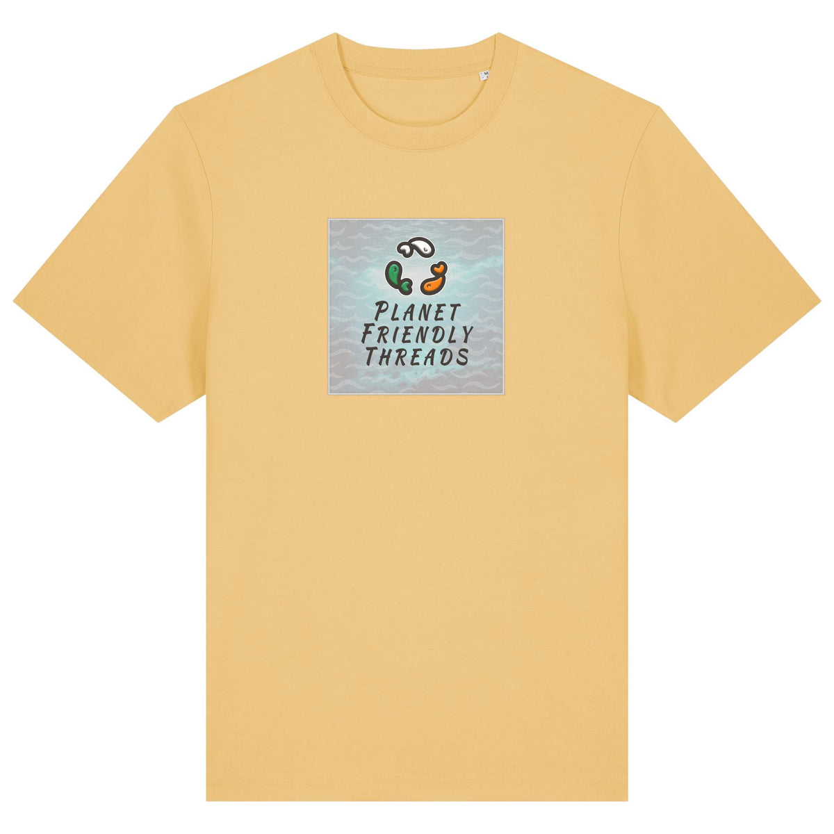 PFT Logo - SSSQUARE - Light Ocean | T-Shirt | Adult | Crewneck Short Sleeve | 215gsm Relaxed Fit | Nispero