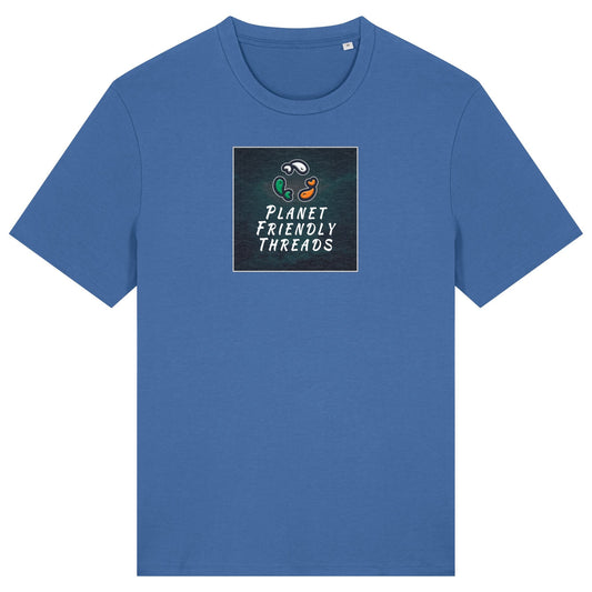 PFT Logo - dark | T-Shirt | Adult | Crewneck Short Sleeve | 180gsm Medium Fit | Mindful Blue