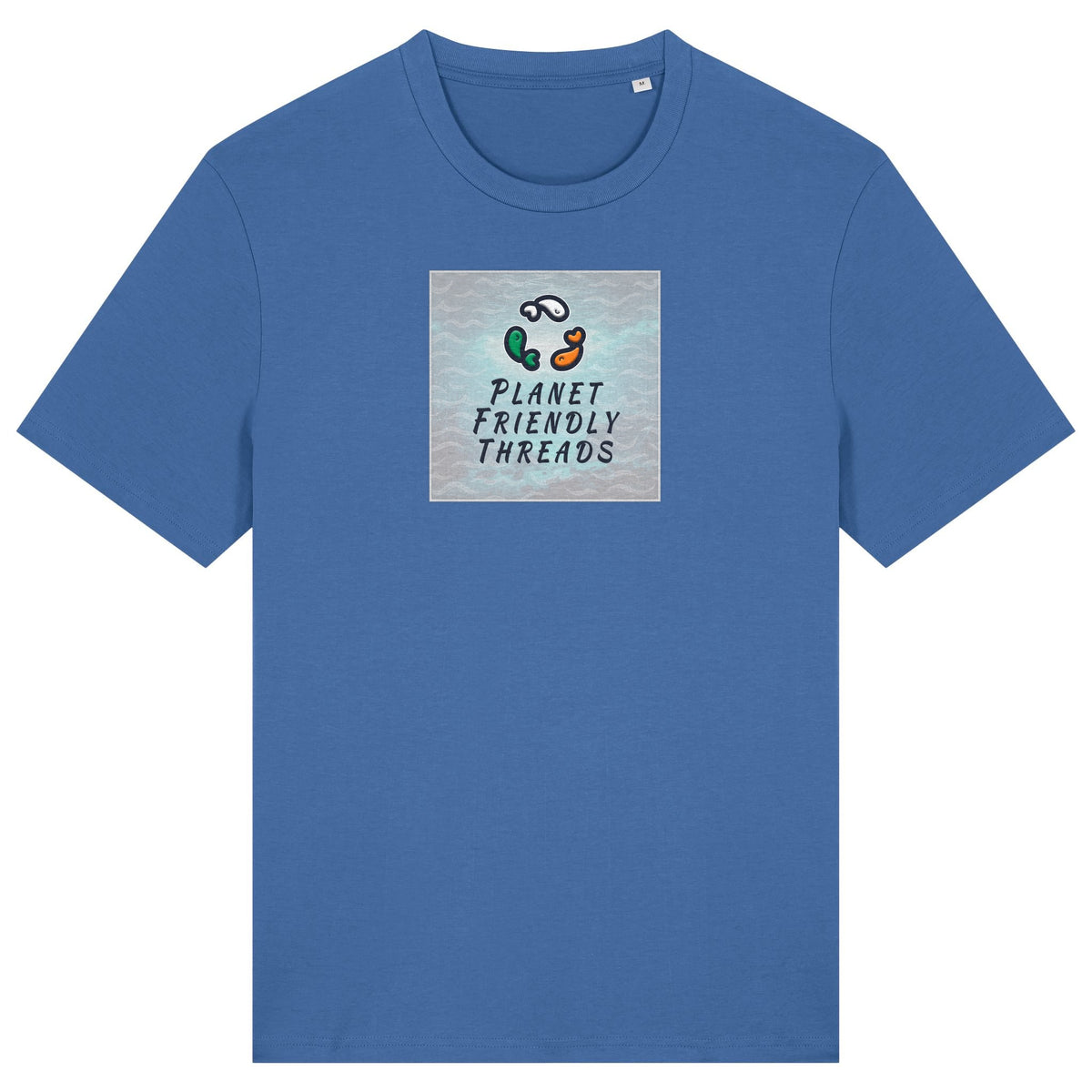 PFT Logo - SSSQUARE - Light Ocean | T-Shirt | Adult | Crewneck Short Sleeve | 180gsm Medium Fit | Mindful Blue